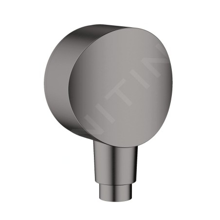 Hansgrohe Fixfit - Coude de raccordement S avec clapet anti-retour, chrome noir brossé 26453340