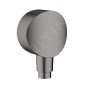 Hansgrohe Fixfit - Coude de raccordement S avec clapet anti-retour, chrome noir brossé 26453340