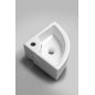 Sapho Lavabos - Lave-mains d'angle Gynt 330x330 mm, avec un trou pour robinet, blanc AR154