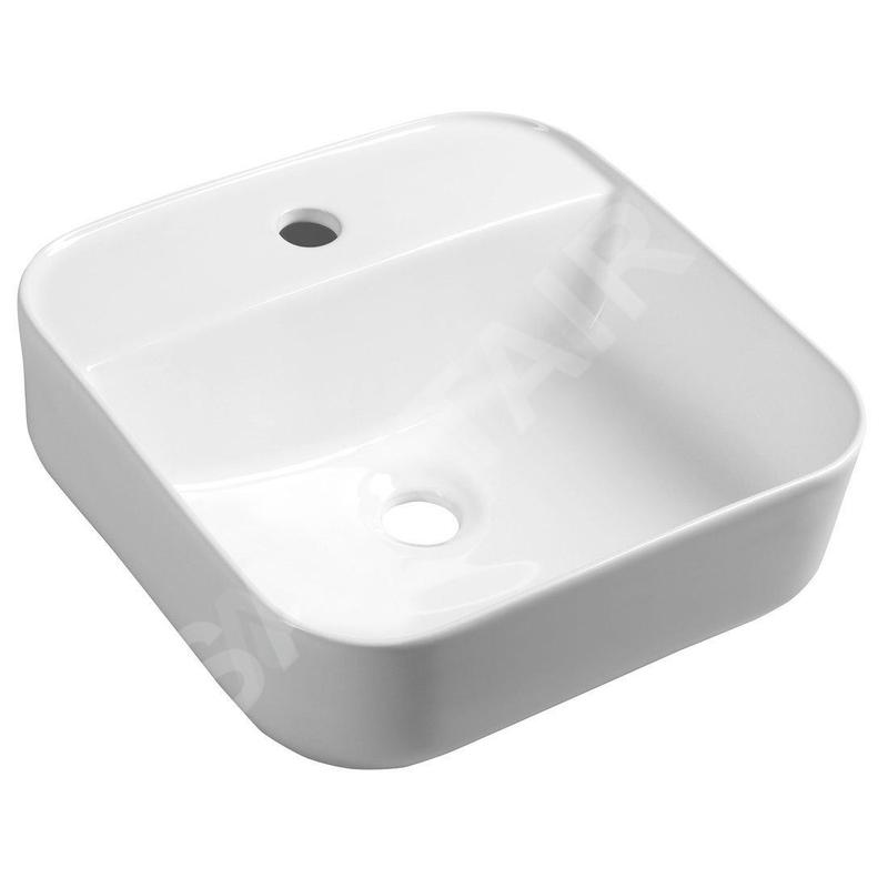 Sapho Lavabos - Lavabo Molvena 395x395 mm, sans trop-plein, blanc AR453 Sapho Lavabos - Lavabo Molvena 395x395 mm, sans trop-plein, blanc AR453