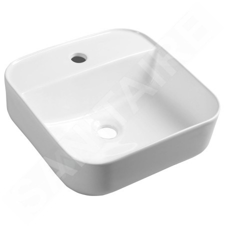 Sapho Lavabos - Lavabo Molvena 395x395 mm, sans trop-plein, blanc AR453