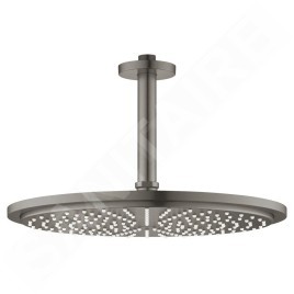 Grohe Rainshower Cosmopolitan - Douche de tête 310, bras de douche 142 mm, un jet, graphite foncé brossé 26067AL0