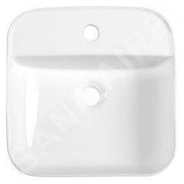 Sapho Lavabos - Lavabo Molvena 395x395 mm, sans trop-plein, blanc AR453