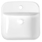 Sapho Lavabos - Lavabo Molvena 395x395 mm, sans trop-plein, blanc AR453 Sapho Lavabos - Lavabo Molvena 395x395 mm, sans trop-plein, blanc AR453