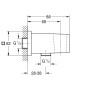 Grohe Euphoria Cube - Coude de raccordement de douche avec support, Warm Sunset brossé 26370DL0