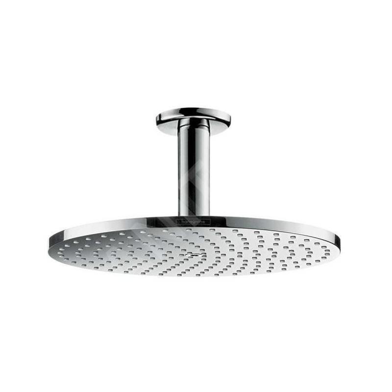 Hansgrohe Raindance S - Douche de tête PowderRain 240,  avec raccord au plafond 100mm, chrome 27620000