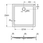 Grohe Receveurs - Receveur en acrylique 900x900 mm, blanc alpin 39301000 Grohe Receveurs - Receveur en acrylique 900x900 mm, blanc alpin 39301000