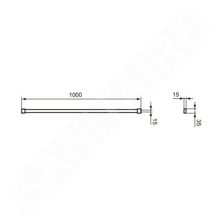 Ideal Standard i.Life - Bras de fixation, silver bright T4891EO