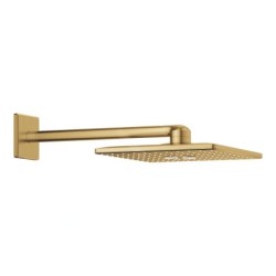 Grohe Rainshower SmartActive Cube - Douche de tête 310, bras de douche 430 mm, 2 jets, Cool Sunrise brossé 26479GN0