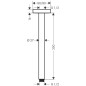 Hansgrohe Croma Select E - Bras de douche, 300 mm, chrome 27388000