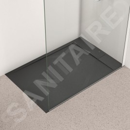 Ideal Standard i.Life - Receveur de douche 120x80 cm, Anti-Slip, noir T5220FV