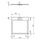 Ideal Standard i.Life - Receveur de douche 80x80 cm, Anti-Slip, gris T5229FS