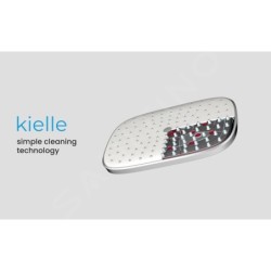 kielle Vega - Douche de tête 260, 1 jet, bras de douche 350 mm, chrome / blanc 20118SE0
