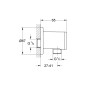 Grohe Vitalio Universal - Coude mural, chrome 26963001