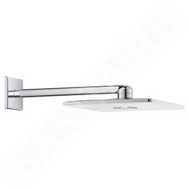Grohe Rainshower SmartActive Cube - Douche de tête 310, bras de douche 430 mm, 2 jets, blanc lunaire 26479LS0