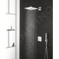 Grohe Rainshower SmartActive Cube - Douche de tête 310, bras de douche 430 mm, 2 jets, blanc lunaire 26479LS0