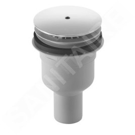 Duravit Accessoires - Garniture de vidage pour receveur de douche, sortie verticale, blanc 790269000000000