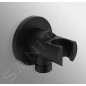 Ideal Standard Idealrain - Support de douche avec connecteur, noir BC807XG