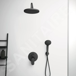 Ideal Standard Idealrain - Support de douche avec connecteur, noir BC807XG