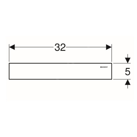 Geberit Accessoires - Kit de finition pour évacuation murale, inox poli 154.342.00.1
