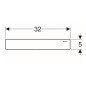 Geberit Accessoires - Kit de finition pour évacuation murale, inox poli 154.342.00.1