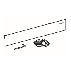 Geberit Accessoires - Kit de finition pour évacuation murale, inox poli 154.342.00.1