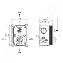 Bruckner Accessoires - Unité de base universelle, pour 2 sorties 312.042.1