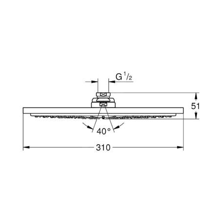 Grohe Rainshower - Douche de tête, diamètre 310 mm, chrome 27478000