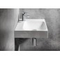 Sapho Lavabos - Lave-main 40x40 mm, sans trop-plein, trou pour robinet, blanc EN040R