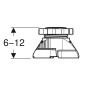 Geberit Accessoires - Set de pieds 12 pièces, hauteur 6-12 cm, pour longueur du bac à partir de 1600 mm 554.952.00.2