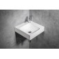 Sapho Lavabos - Lave-main 40x40 mm, sans trop-plein, trou pour robinet, blanc EN040R