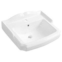 Aqualine Antik - Lavabo 580x470 mm, avec un trou pour robinet, blanc AK102