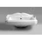 Aqualine Antik - Lavabo 580x470 mm, avec un trou pour robinet, blanc AK102 Aqualine Antik - Lavabo 580x470 mm, avec un trou pour robinet, blanc AK102