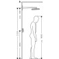 Hansgrohe Rainmaker Select - Douche de tête 460 1 jet avec bras de douche 460 mm, blanc/chrome 24003400