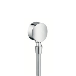 Hansgrohe Coudes - Raccordement du flexible Fixfit S avec clapet anti-retour et rotule, chrome 27506000
