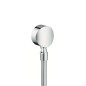 Hansgrohe Coudes - Raccordement du flexible Fixfit S avec clapet anti-retour et rotule, chrome 27506000