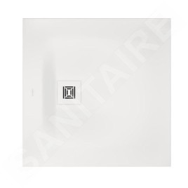 Duravit Sustano - Receveur de douche 800x800 mm, DuraSolid, blanc mat 720269740000000