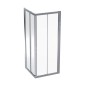 Geberit GEO - Cabine de douche 80x80 cm, argent/verre clair 560.112.00.2