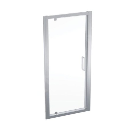Geberit GEO - Porte de douche, 90x190 cm, argent/verre clair 560.125.00.2