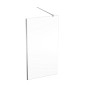 Geberit GEO - Paroi de douche Walk-In, 110x200 cm, argent/verre clair 560.149.00.2