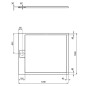 Ideal Standard i.Life - Receveur de douche 120x100 cm, Anti-Slip, blanc T5228FR
