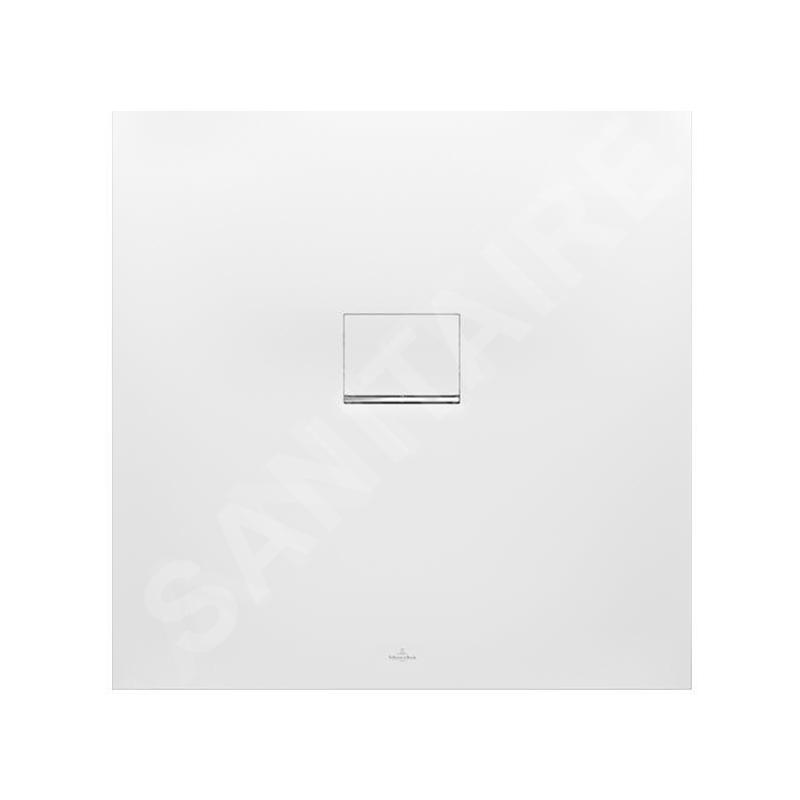 Villeroy & Boch Squaro Infinity - Receveur de douche, 900x900 mm, Quaryl, Stone White UDQ9090SQI1V-RW