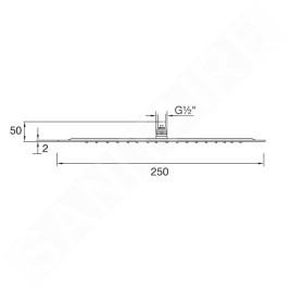 Steinberg 390 - Douche de tête slim, diamètre 250 mm, chrome 390 1687