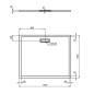 Ideal Standard Ultra Flat New - Receveur de douche 1200x1000 mm, blanc T448901