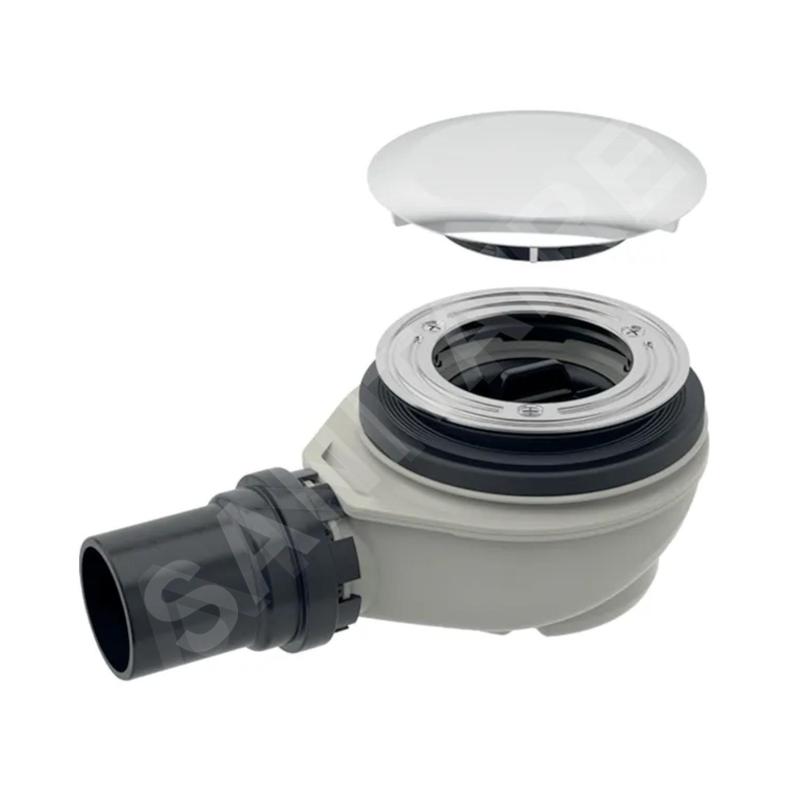 Geberit Accessoires - Kit de vidange, avec couvercle de soupape de vidange, chrome brillant 150.552.21.1