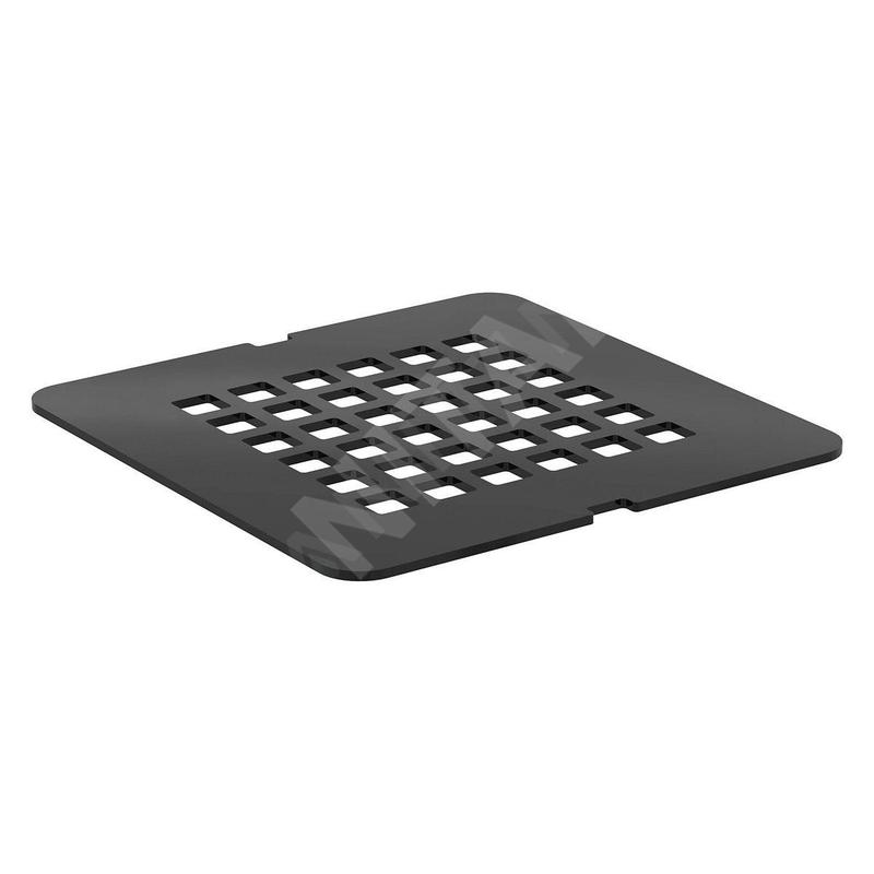 Ideal Standard Ultra Flat S - Cache de l’évacuation, noir KV169FV