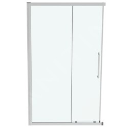 Ideal Standard i.Life - Porte de douche coulissante, deux battants, 1200 mm, silver bright / verre clair T4859EO