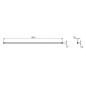 Ideal Standard i.Life - Bras de fixation, au plafond, silver bright T4892EO