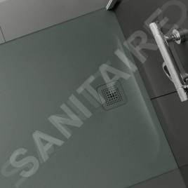 Laufen Pro - Receveur de douche 1200x700 mm, béton gris mat H2129510790001
