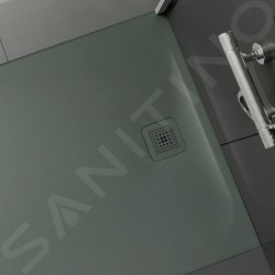 Laufen Pro - Receveur de douche 1100x900 mm, béton gris mat H2129550790001